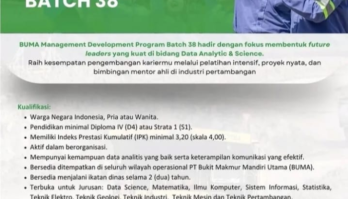 Lowongan Kerja PT Bukit Makmur Mandiri Utama Terbaru 2025