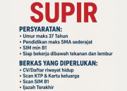 Lowongan Kerja Supir (Driver) SIM B1 di PT Sukanda Djaya Manado
