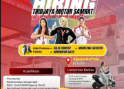 Lowongan Kerja  TRIDJAYA MOTOR Penempatan Manado