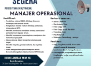 Lowongan Kerja Manajer Operasional Bank Kawanua – Penempatan Manado