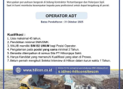 Lowongan Kerja Operator ADT PT Hillconjaya Sakti 2025