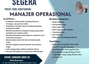 Lowongan Kerja Manajer Operasional di Bank Kawanua Manado