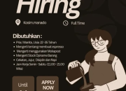 Lowongan Kerja Barista/Karyawan di Kosim Manado