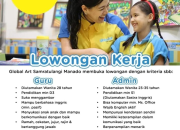 Lowongan Kerja Guru dan Admin di Global Art Samratulangi Manado