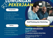 Lowongan Kerja PT Bangun Medika Sejahtera Penempatan Manado