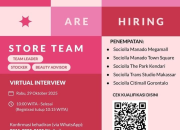 Lowongan Kerja Sociolla Store Team 2025 – Manado, Kendari, Makassar & Gorontalo