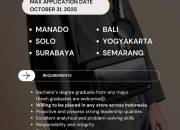 PT Kurnia Ciptamoda Gemilang (KCG) — Urgent Hiring! Manado