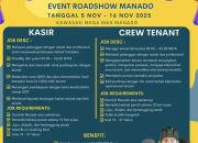 Lowongan Kerja Event Roadshow Kuliner Indonesia di Manado