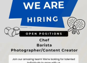 Lowongan Kerja Padel King Manado – Chef, Barista, dan Photographer/Content Creator
