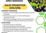 Lowongan Kerja Sales Promotor (SPG/SPB) – Area Manado