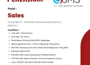 Lowongan Kerja Sales di PT JMS Mandiri Sentosa – Minahasa Utara, Sulawesi Utara