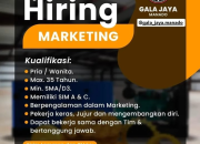 Lowongan Kerja Marketing Gala Jaya Manado