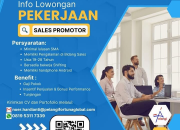 Lowongan Kerja Sales Promotor di PT. Pelangi Fortuna Global Manado