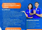 Lowongan Kerja TRIDJAYA ELEKTRONIK & TRIDJAYA MOTOR Manado (Marketing, Admin, Driver)