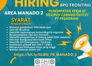 Lowongan Kerja BPO Fronting PT Garis Lurus Bangun Nusa (GLBN) – Penempatan Outlet Pegadaian Manado
