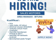 Lowongan Kerja Sales Motoris Crystalin Area Manado – Bitung