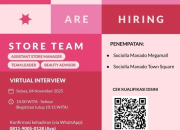 Lowongan Kerja Sociolla – Store Team (Manado)