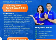 Lowongan Kerja Tridjaya Group Manado: Marketing Sales, Admin Support (CRM), & Driver!