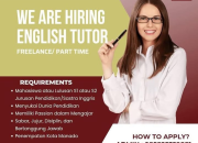 Lowongan Kerja English Tutor Freelance/Part Time Manado
