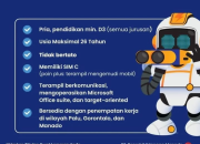 Lowongan Kerja Sales Representative PT Penerbit Erlangga Manado