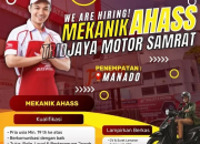 Lowongan Kerja Mekanik AHASS Tridjaya Motor Samrat Manado