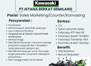 Lowongan Kerja Sales Kawasaki Manado (PT Istana Berkat Gemilang) – Lulusan SMA/SMK