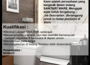 Lowongan Kerja Sales Advisor AER Sanitary di Manado (Lulusan SMA/SMK)