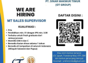 Lowongan Kerja MT Sales Supervisor PT. Sinar Makmur Timur (OT GROUP) | Fresh Graduate S1 Boleh Melamar