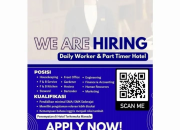 Lowongan Daily Worker & Part Timer Hotel di Manado