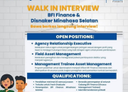 BFI Finance Walk-in Interview: Peluang Karir Cemerlang di Minahasa Selatan!