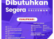 Dibutuhkan Segera Salesman untuk PT. Capung Merah Niaga (Official Partner Aice)