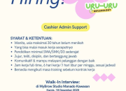 Lowongan Kerja Cashier Admin Support di MyBrow Studio Manado (Kawasan Megamas)