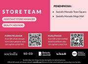 Lowongan Kerja Sociolla Manado: Bergabunglah dengan Store Team