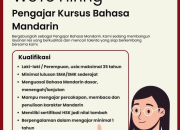 Lowongan Kerja Terbaru! Pengajar Kursus Bahasa Mandarin di Manado