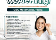 Lowongan Kerja Guru Matematika/Fisika di Homeschooling HSPG Manado