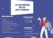 📣 Lowongan Kerja Sales Toko Fashion (JOS FASHION) – Dibutuhkan Segera!