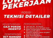 Lowongan Kerja Teknisi Detailer SCT Motodetailing Manado
