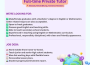 Lowongan Kerja Full-time Private Tutor HomeRun+ (Manado & Sekitarnya)