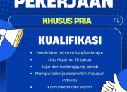 Lowongan Pekerjaan Khusus Pria di Toko DRW Cellular Manado (Minimal SMA)