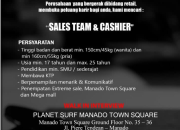 Lowongan Kerja Planet Surf Manado: Dicari Sales Team & Cashier