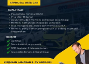 Lowongan Kerja PT Hasjrat Auto Utama (Oto Zentrum): Appraisal Used Car