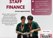 Lowongan Kerja Staff Finance Megaria Supermarket – Penempatan Tahuna, Kepulauan Sangihe