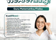 Lowongan Kerja Guru Matematika & Fisika di Homeschooling HSPG Manado