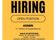 Lowongan Kerja Admin – Mybrow Studio & Uru Uru Reflexology Manado hari ini