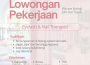 Lowongan Kerja Eyelash & Nail Therapist di Minju E-Beauty Studio Manado