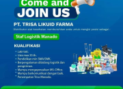 Lowongan Kerja Staf Logistik Manado PT Trisa Likuid Farma – Cek Syaratnya di Sini!