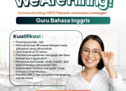 Lowongan Kerja Guru Bahasa Inggris di Homeschooling HSPG Manado