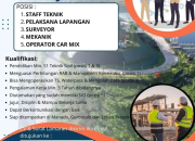 Lowongan Kerja PT Paragon Prima Karya: Dicari Staff Teknik hingga Operator (Penempatan Manado & Gorontalo)