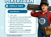 Lowongan Kerja MR. STEEL Manado: Posisi Kepala Toko