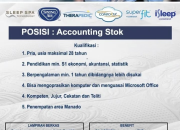 Lowongan Kerja Massindo Group Manado: Posisi Accounting Stok Terbaru 2026